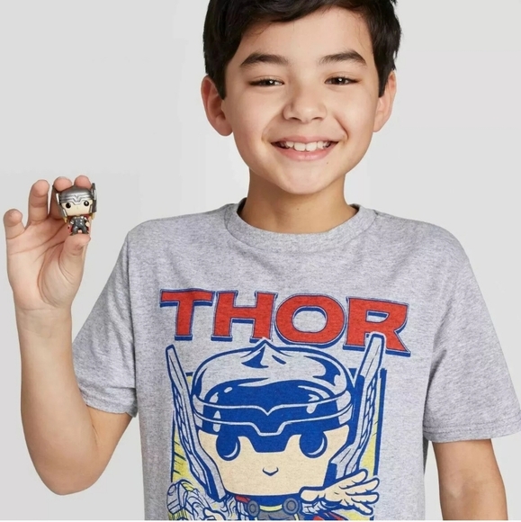 MARVEL Thor Funko Pop Boys Tshirt Size Large - Picture 5 of 5